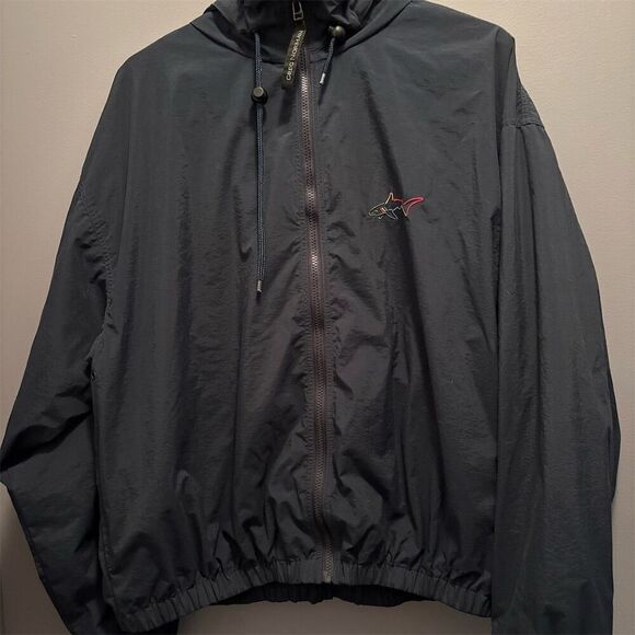 Greg Norman Collection Other - Greg Norman Men's Navy Windbreaker Jacket Size L Lightweight Hooded